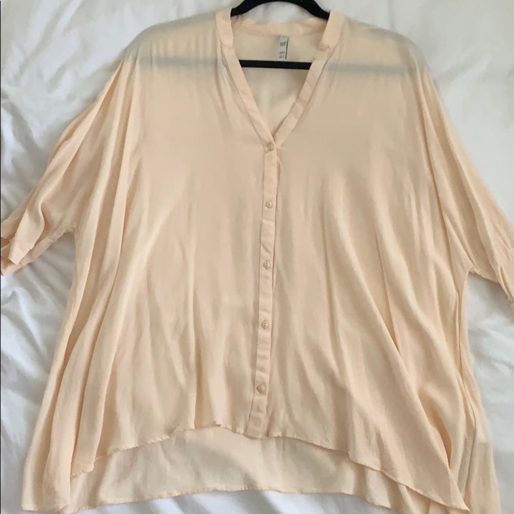 Zara oversized flowy blouse